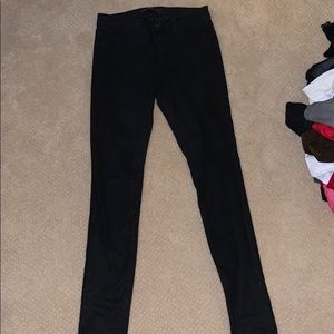 Black skinny jeans (no rips or holes)
